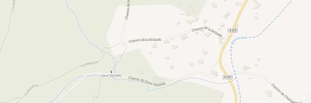 Plan du 1020 Che de la Brûlade à Salavas