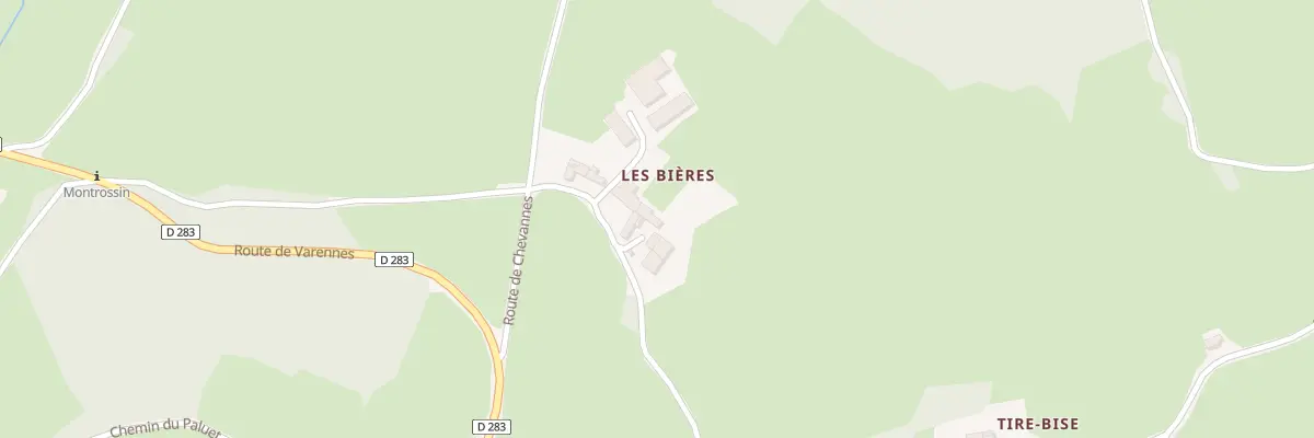 Plan du 5077 Les Bieres à Saint-Racho