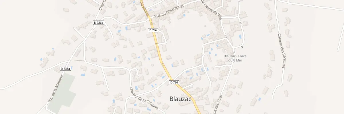 Plan du 5253 Rte de Nîmes à Blauzac