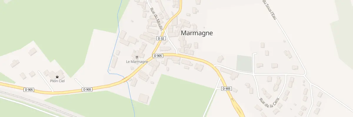 Plan du 14 Rte de Dijon à Marmagne