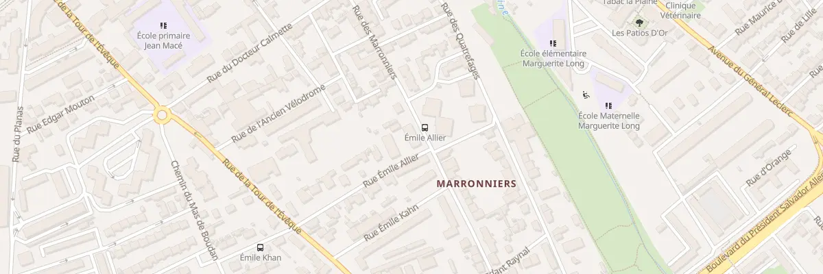 Plan du 38 Rue des Marronniers à Nîmes