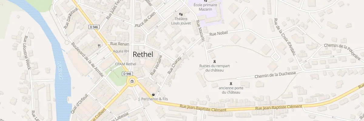 Plan du 26 Rue Chanzy à Rethel