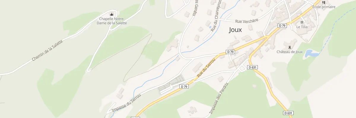 Plan du 5084A Serrou à Joux