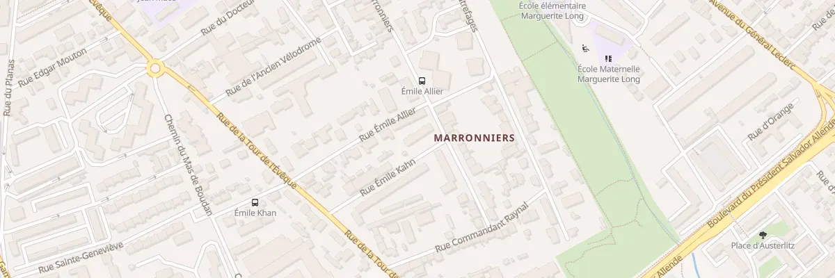 Plan du 40 Rue des Marronniers à Nîmes