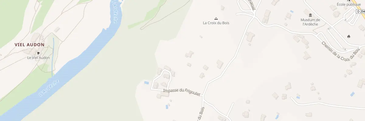 Plan du 500 Chem de la Croix du Bois à Balazuc