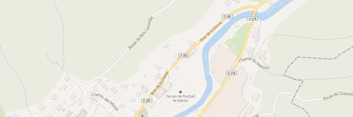 Plan du 270 Rive de la Dorne à Mariac