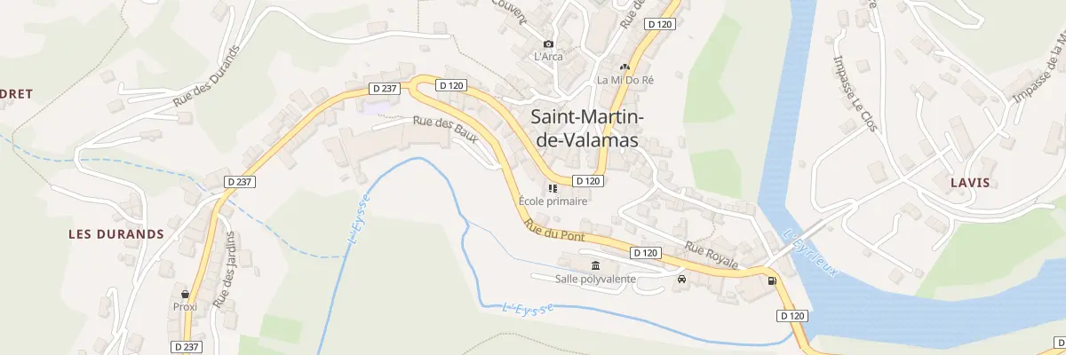 Plan du 85 Rue de la Poste à Saint-Martin-de-Valamas