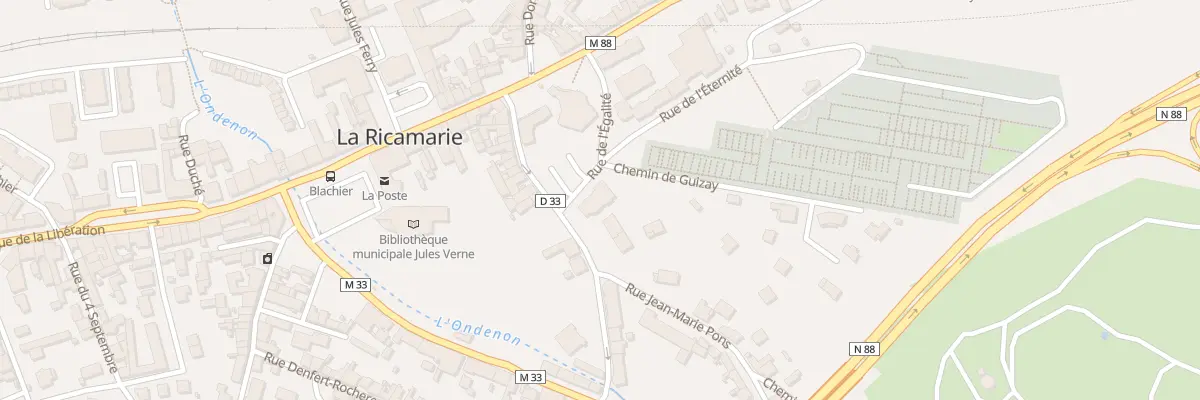 Plan du 33 Rue Paul Langevin à La Ricamarie