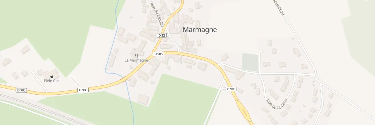 Plan du 16 Rte de Dijon à Marmagne