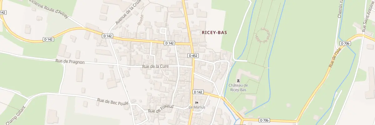 Plan du 2 Rue de la Cure aux Riceys