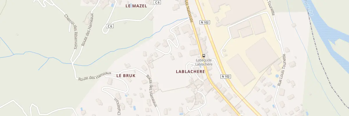 Plan du 126 Rte Nationale à Labégude