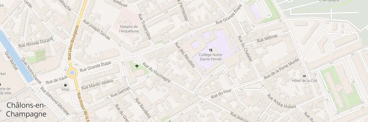 Plan du 14 Rue des Recollets à Châlons-en-Champagne