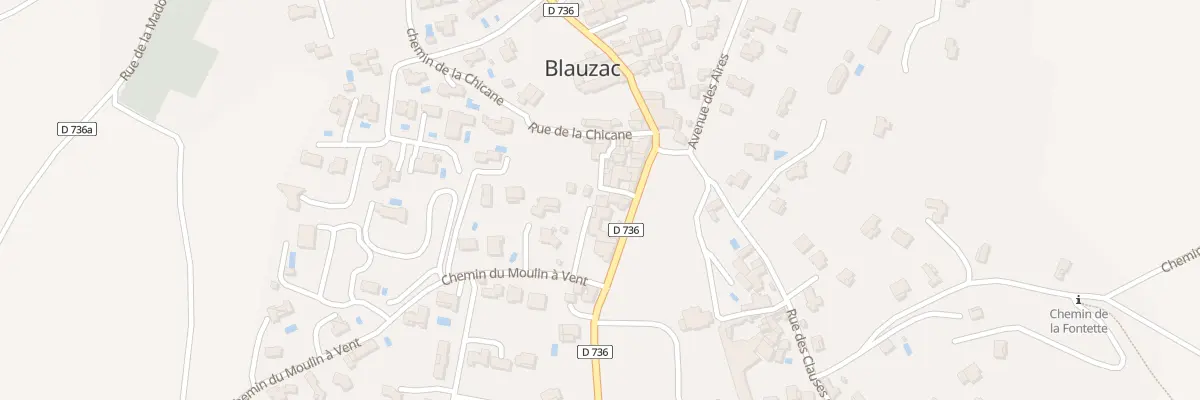 Plan du 25 Rue des Mazes à Blauzac