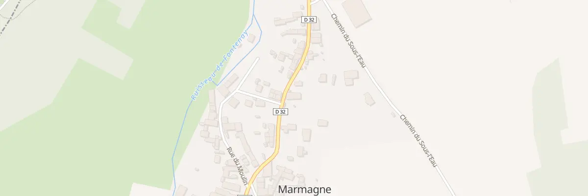 Plan du 20 Rte de Fontenay à Marmagne