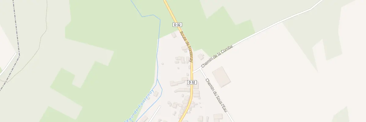 Plan du 47 Rte de Fontenay à Marmagne