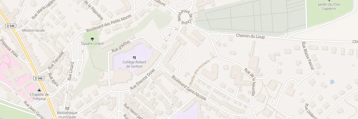 Plan du 18 Rue Etienne Dolet à Rethel