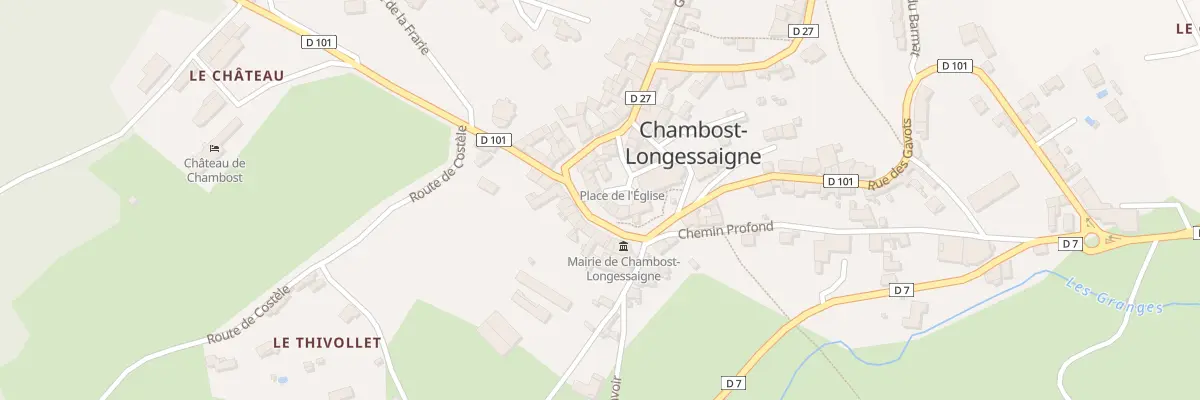 Plan du 2 Pl de l’Eglise à Chambost-Longessaigne