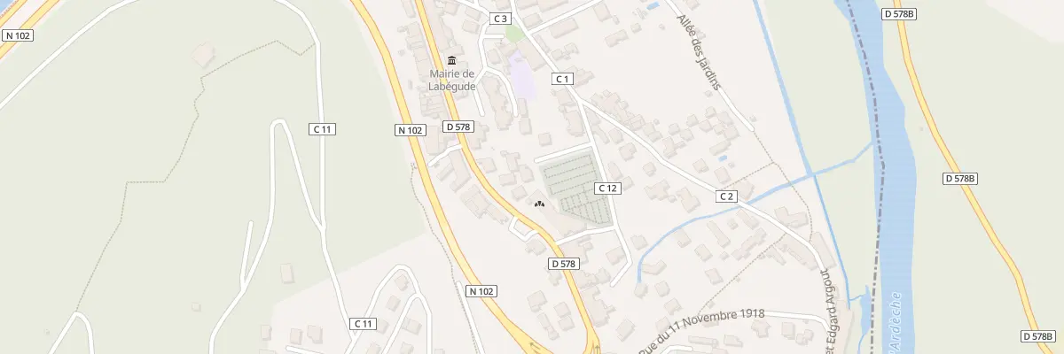 Plan du 5504 Quartier de la Mairie à Labégude