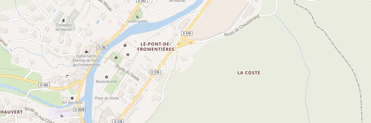 Plan du 70 Rte de Chaussinand à Mariac