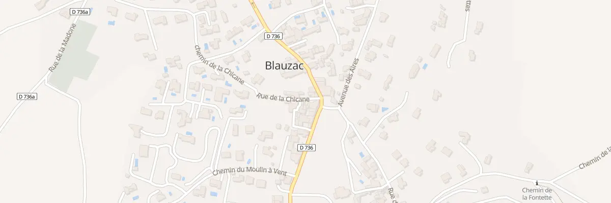 Plan du 5355 Rue de la Chicane à Blauzac