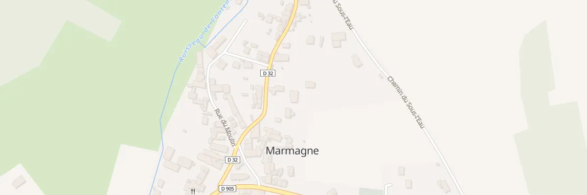 Plan du 14 Rte de Fontenay à Marmagne