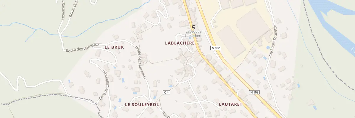 Plan du 5225 Lablachere à Labégude