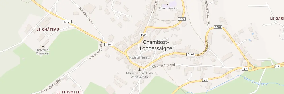 Plan du 74 Pl de l’Eglise à Chambost-Longessaigne