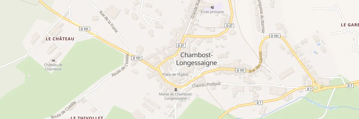 Plan du 84 Pl de l’Eglise à Chambost-Longessaigne