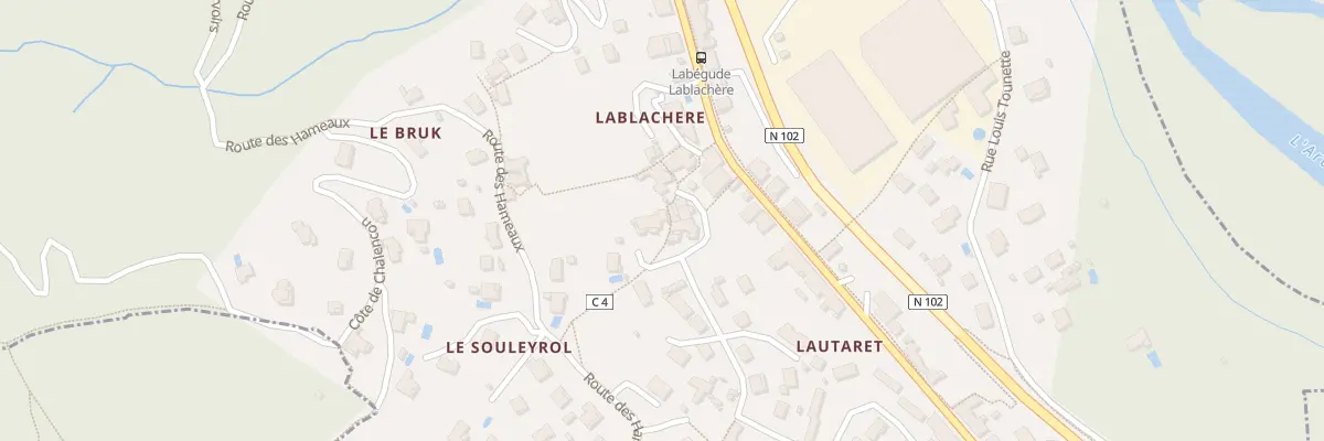 Plan du 5215 Lablachere à Labégude