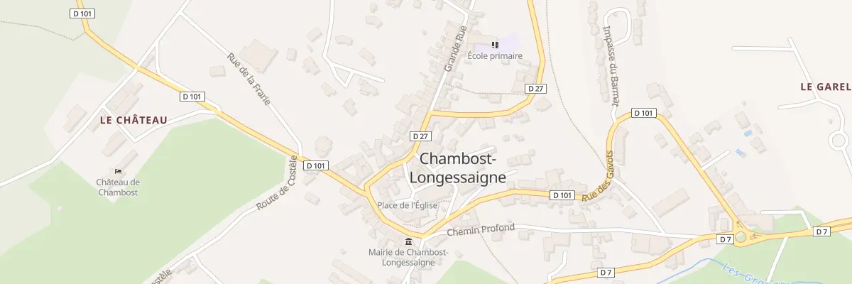 Plan du 84 Rue des Boutiques à Chambost-Longessaigne