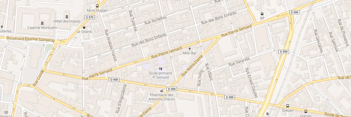 Plan du 6B Rue Catinat à Nîmes