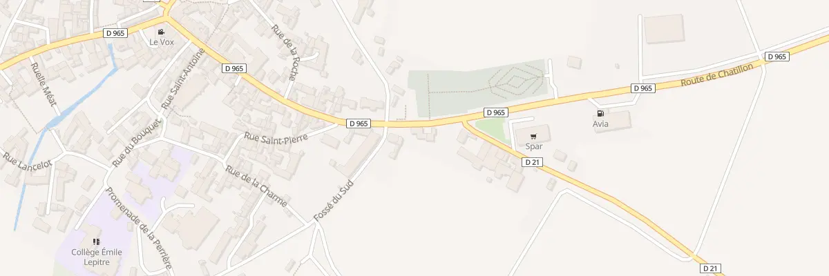 Plan du 58 Gr de la Porte de la Croix à Laignes