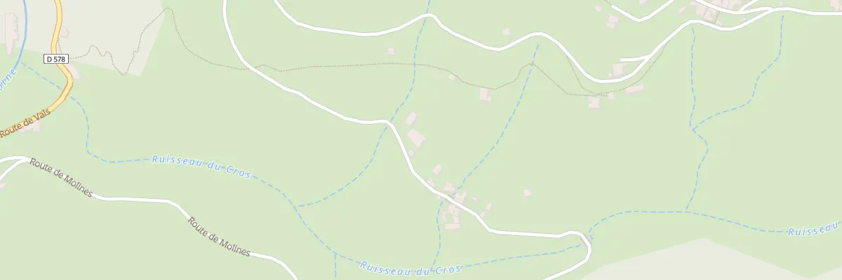 Plan du 5216 Le Cros à Dornas