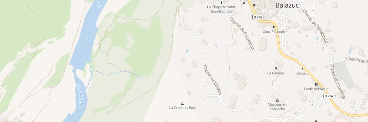 Plan du 127 Che de Chassel à Balazuc