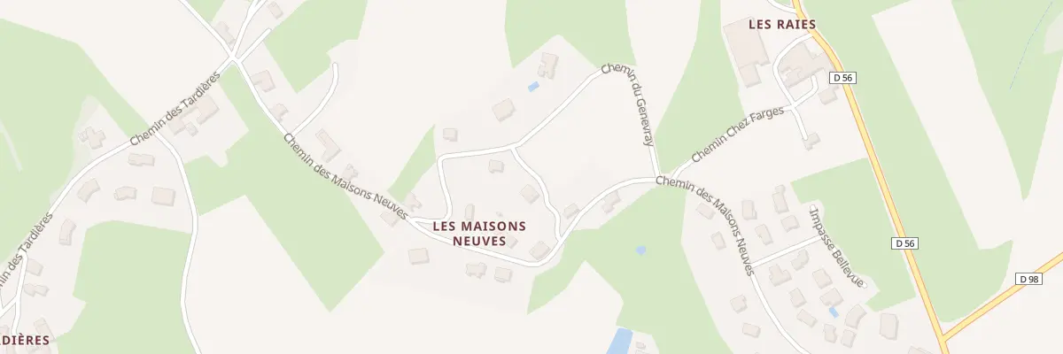 Plan du 5260 Les Raies à Ronno