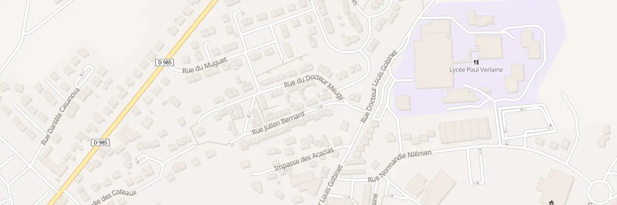 Plan du 8 Rue Julien Bernard à Rethel
