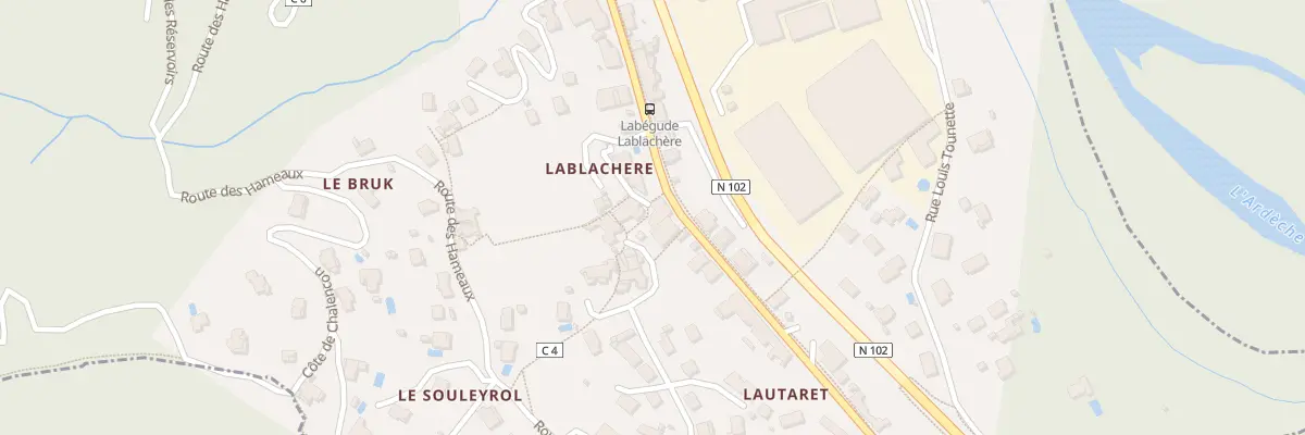 Plan du 146 Rte Nationale à Labégude
