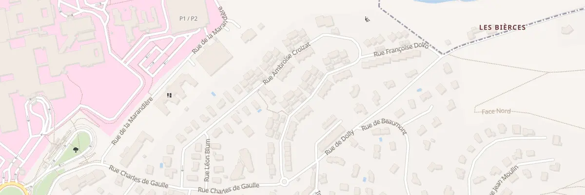 Plan du 25 Rue Ambroise Croizat à Saint-Priest-en-Jarez