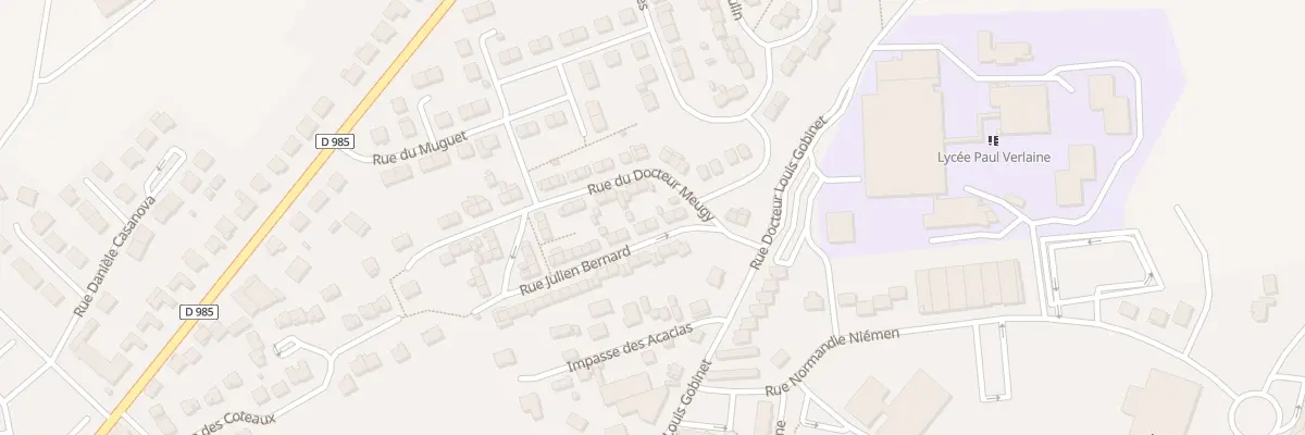 Plan du 6 Rue Julien Bernard à Rethel