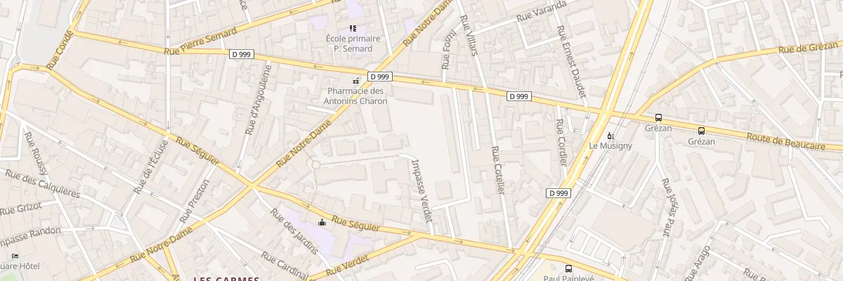 Plan du 28 Rue de Beaucaire à Nîmes
