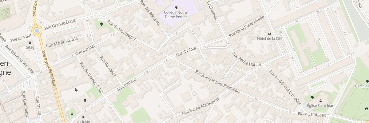Plan du 3B Rue Jean-Jacques Rousseau à Châlons-en-Champagne