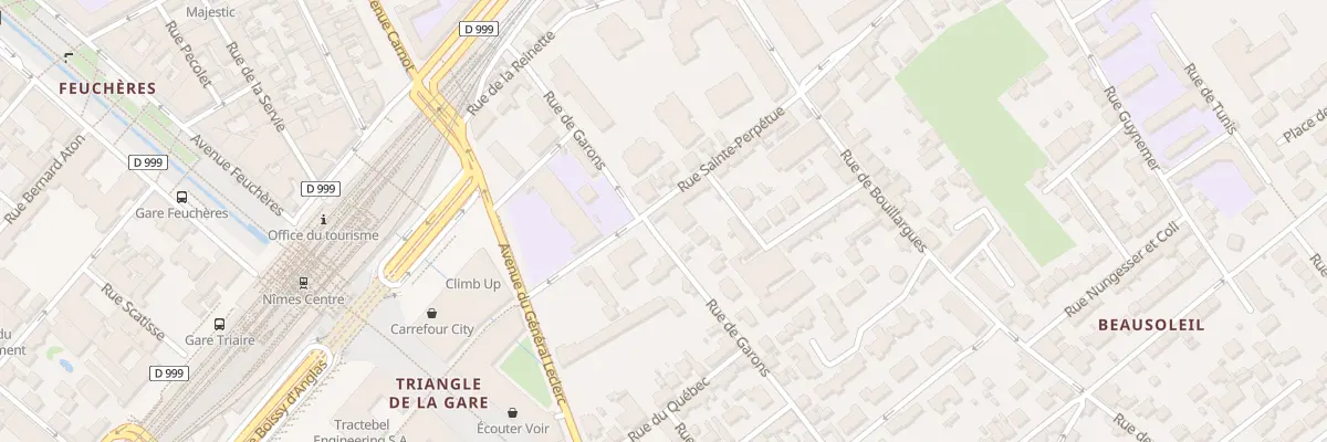 Plan du 6 Rue Sainte-Perpétue à Nîmes