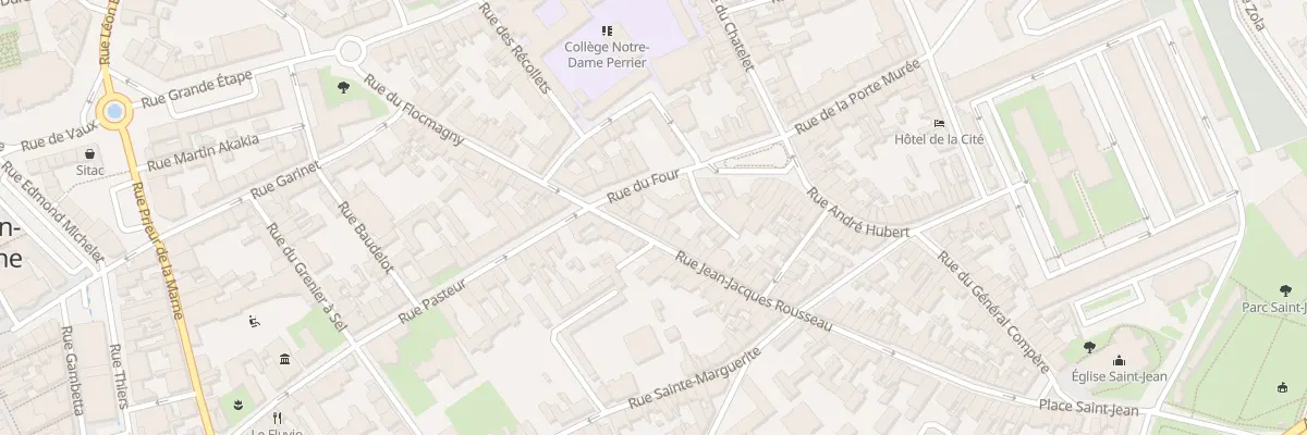 Plan du 5 Rue Jean-Jacques Rousseau à Châlons-en-Champagne