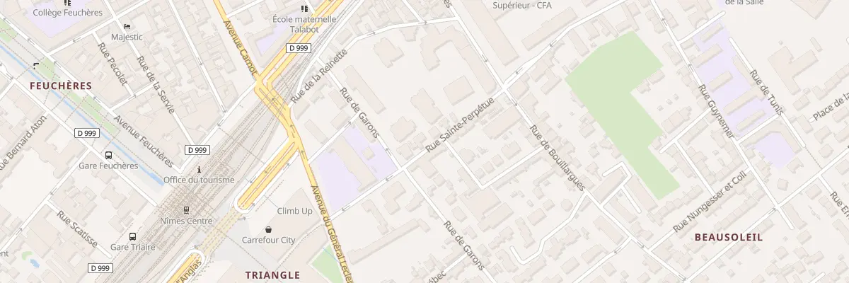 Plan du 7 Rue Sainte-Perpétue à Nîmes