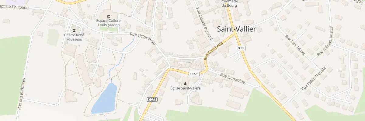 Plan du 4 Pas Umbertide à Saint-Vallier