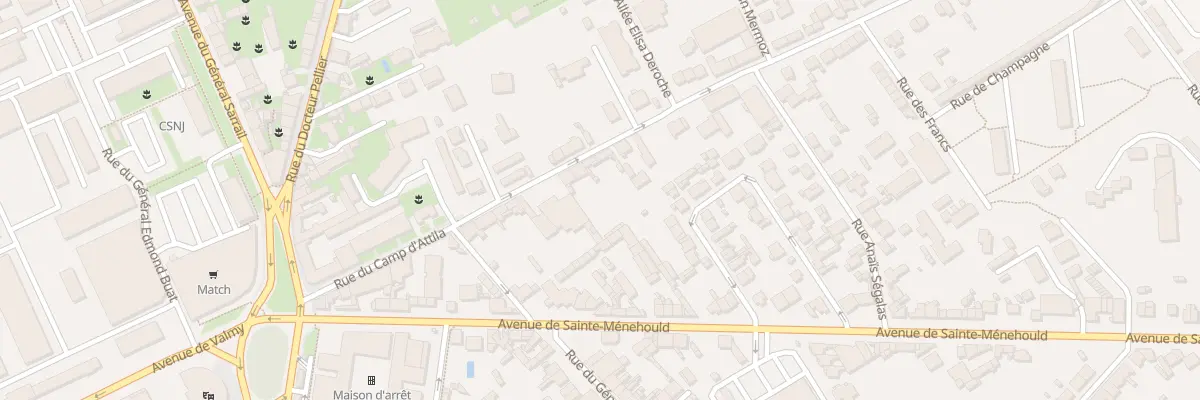 Plan du 40 Rue du Camp d’Attila à Châlons-en-Champagne