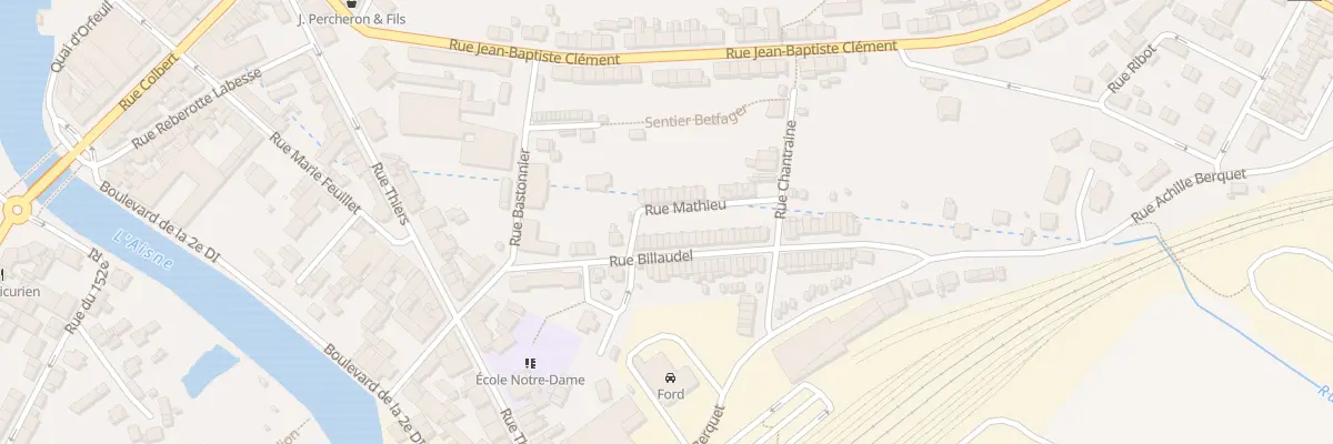 Plan du 60 Rue Billaudel à Rethel