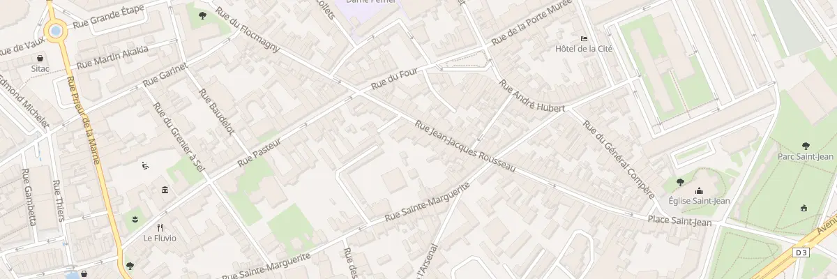 Plan du 22 Rue Jean-Jacques Rousseau à Châlons-en-Champagne