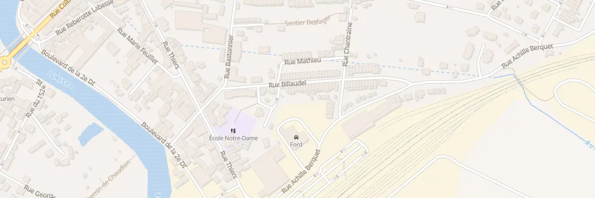 Plan du 61 Rue Billaudel à Rethel