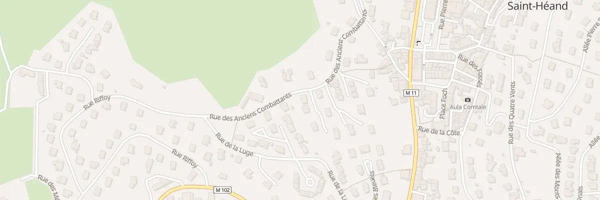 Plan du 23 Rue des Anciens Combattants à Saint-Héand